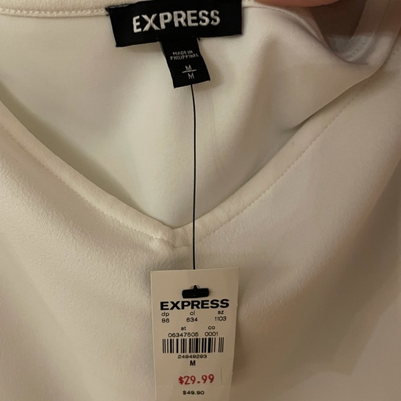 Express sweetheart sheer puff sleeve top! - Picture 4 of 7